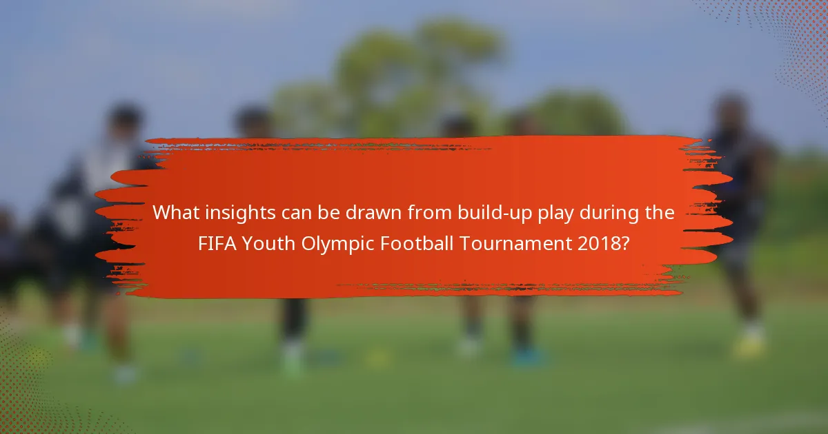 What insights can be drawn from build-up play during the FIFA Youth Olympic Football Tournament 2018?